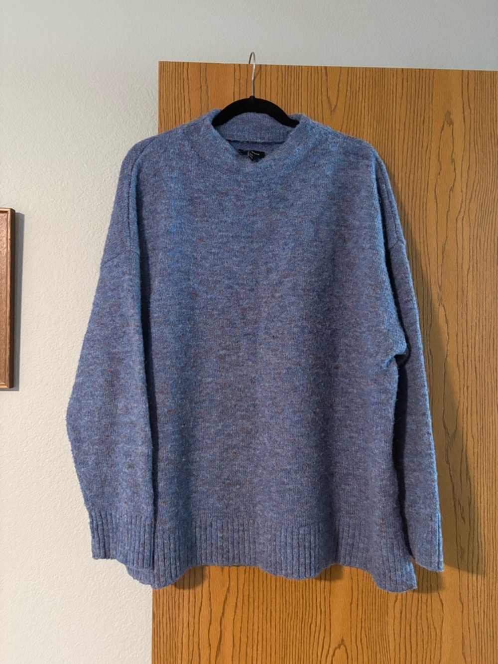 Well Worn  Dusty Blue Marled Crewneck Sweater